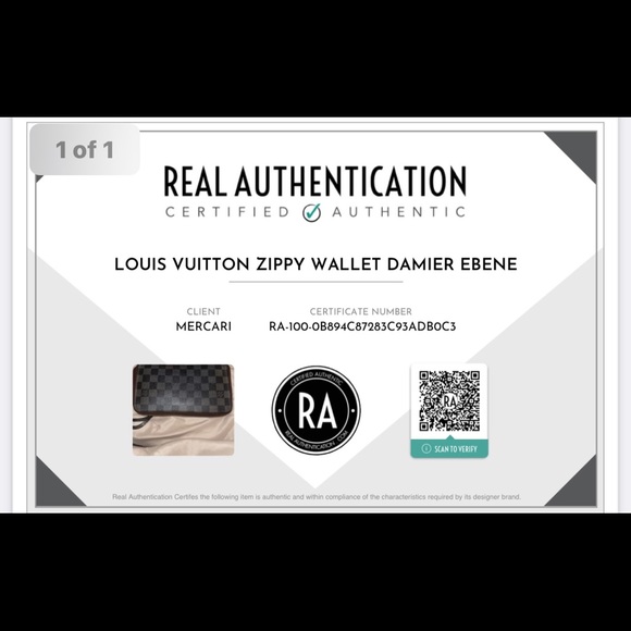 Sold! Authenticated Louis Vuitton Damier wallet - Picture 10 of 10